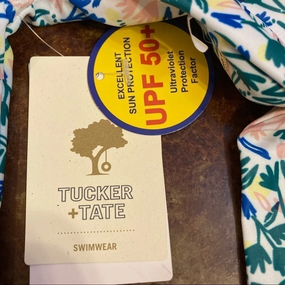 Girls NWT Tucker+Tate Floral Swim Shirt